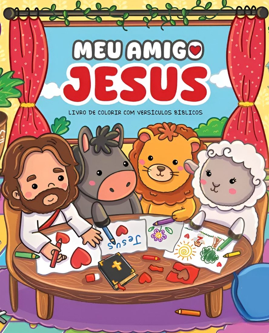 Meu Amigo Jesus para colorir